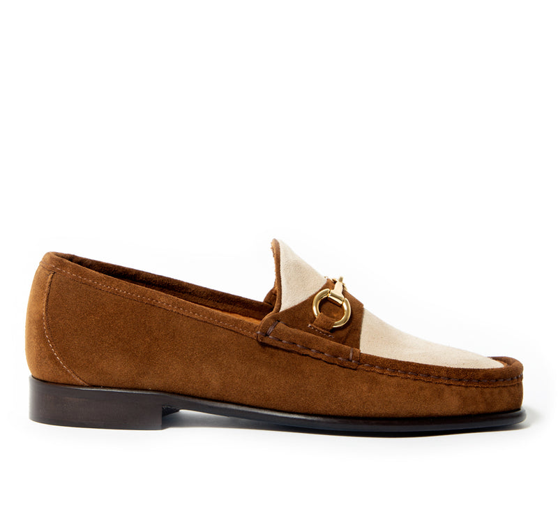 Beaufoy Loafer - Snuff Brown & Ecru